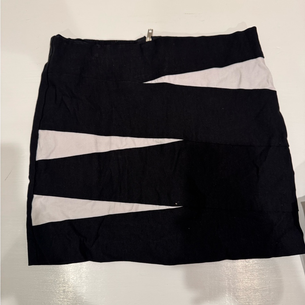 Charlotte Russe Black and White Mini Skirt